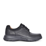 Mens Un Brawley Lace Leather H-fit Lace Up Shoe In Blk Leather