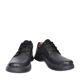 Mens Un Brawley Lace Leather H-fit Lace Up Shoe In Blk Leather