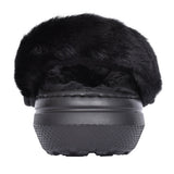 Unisex 207303 Fluffy Clog Slipper In Black