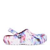 Unisex 206341 Fuzz Lined Tie Dye Clog In Multi-colour
