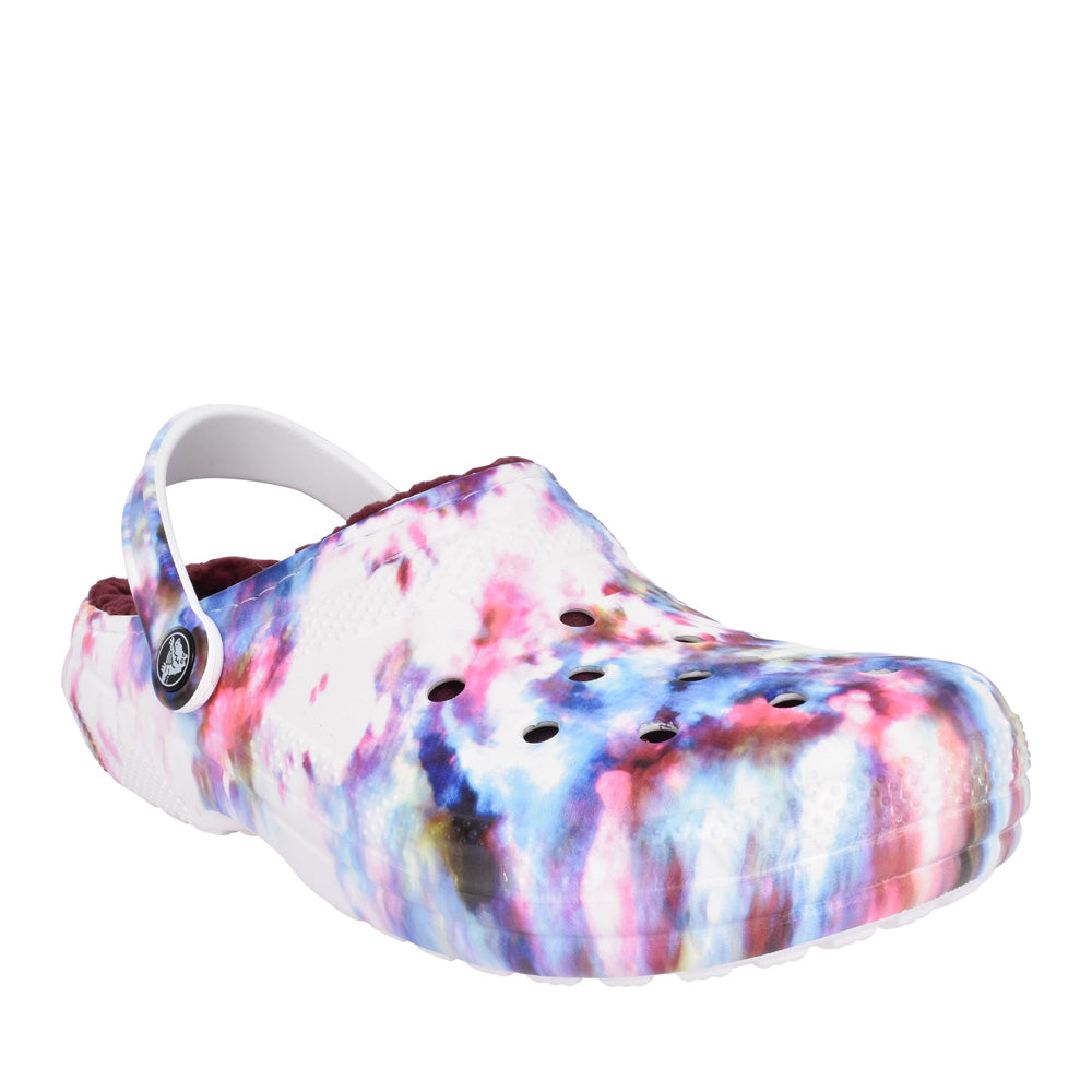 Unisex 206341 Fuzz Lined Tie Dye Clog In Multi-colour