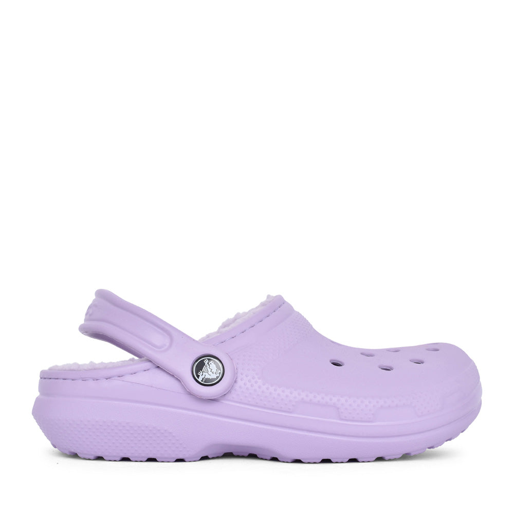 Unisex 203591 Classic Fuzz-lined Clog In Lavender