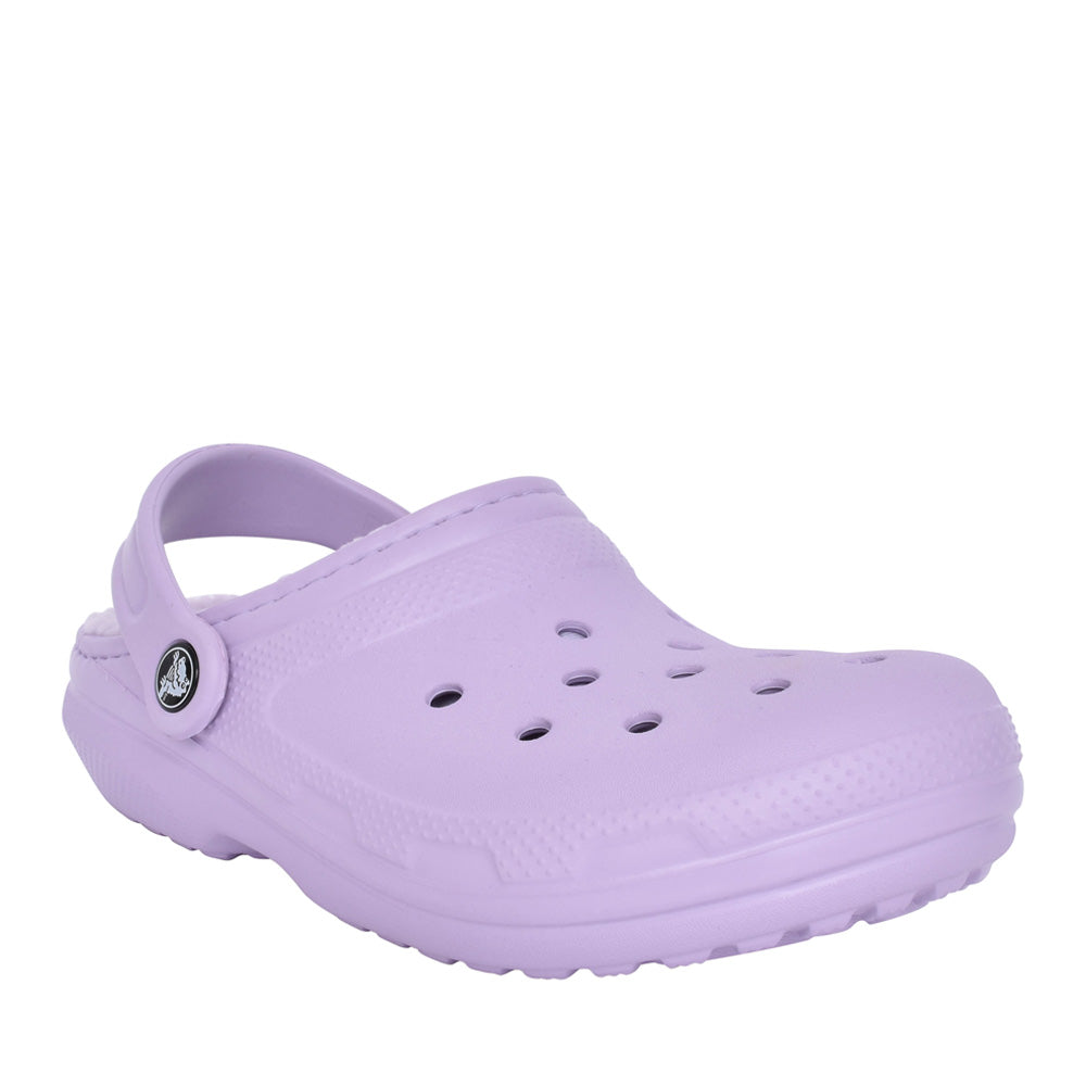 Unisex 203591 Classic Fuzz-lined Clog In Lavender