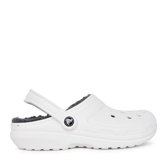 Unisex 203591 Classic Fuzz-lined Clog In White