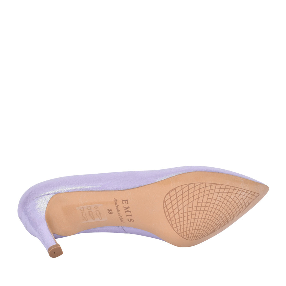 Ladies 6047 Medium Heel Court Shoe In Lavender