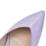 Ladies 6047 Medium Heel Court Shoe In Lavender