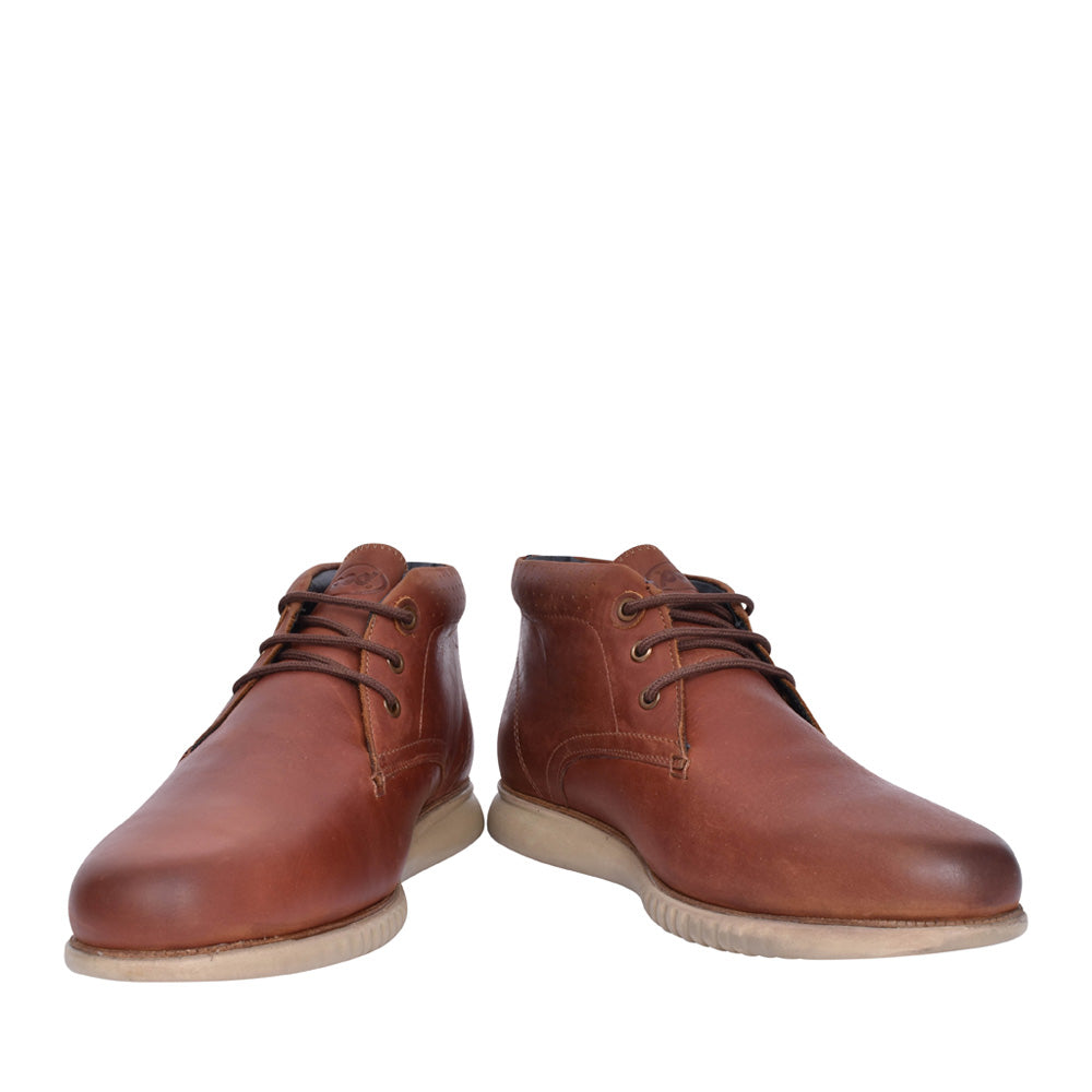 Mens Oak Waterproof Leather Boot In Tan