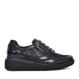 Ladies H-florenz 711h01 Wedge Trainer In Blk Patent