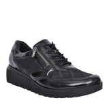 Ladies H-florenz 711h01 Wedge Trainer In Blk Patent