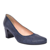 Ladies 5527 G-fit Low Heel Court Shoe In Navy