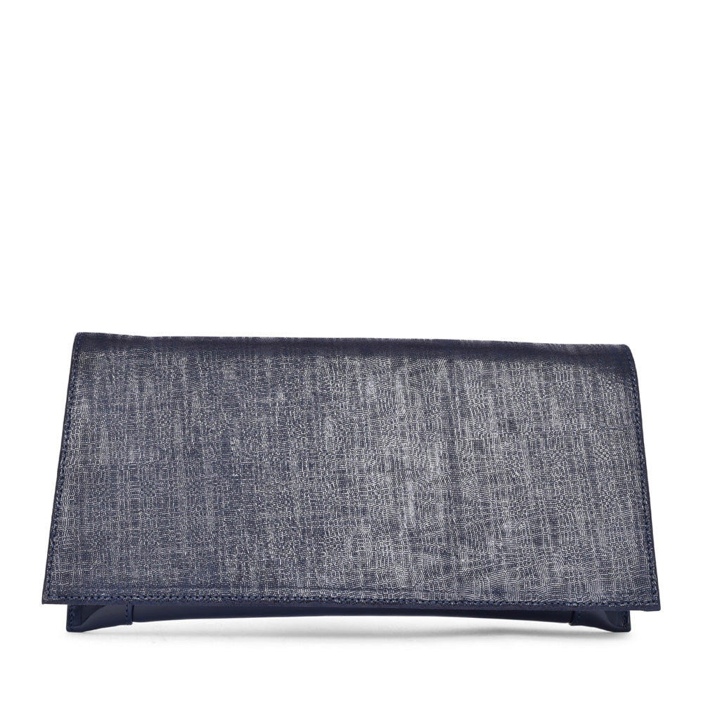 Ladies 0002-p Clutch Bag In Navy
