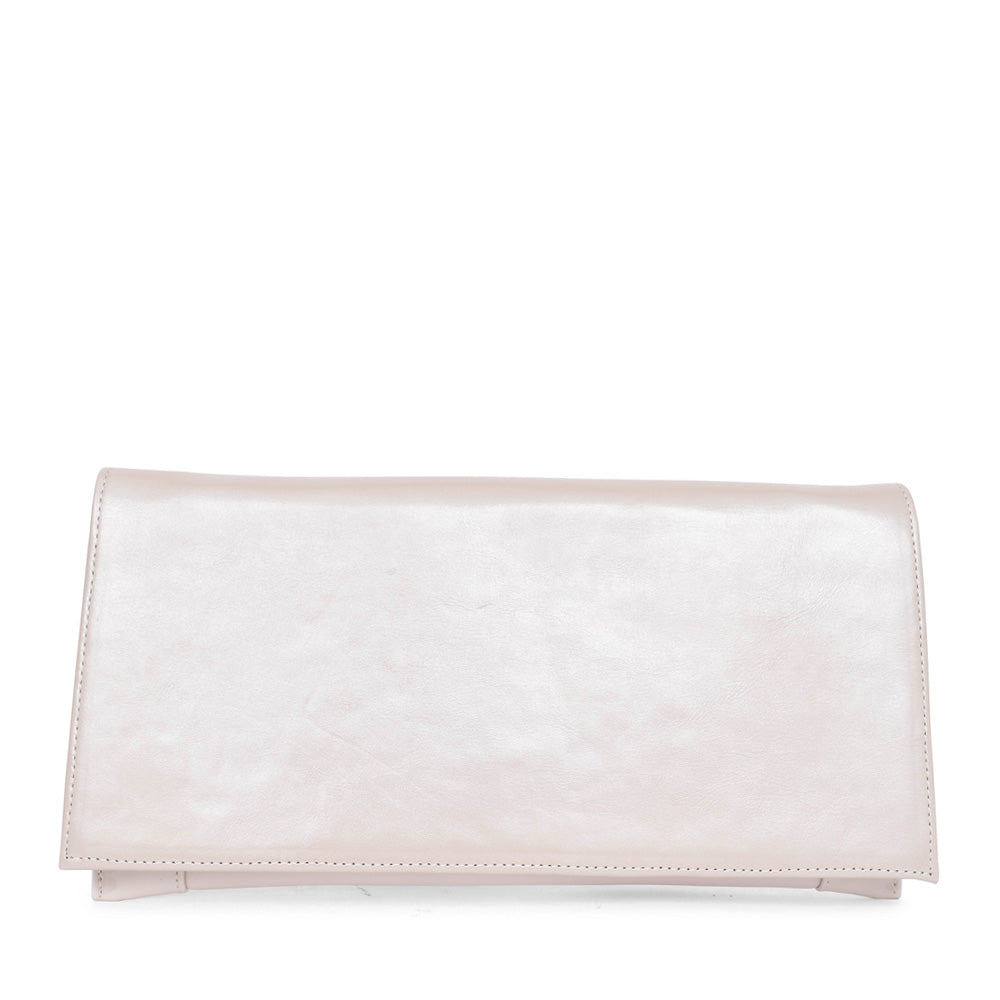 Ladies 0002-p Clutch Bag In Beige