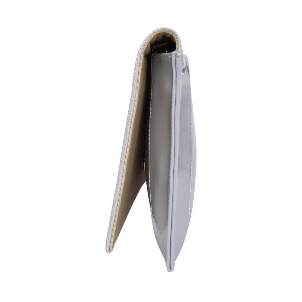 Ladies 002 Clutch Bag In Silver