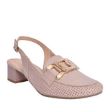 Ladies 3963 G-fit Sling Back Court Shoe In Beige
