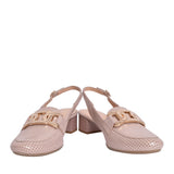 Ladies 3963 G-fit Sling Back Court Shoe In Beige