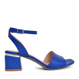 Ladies 3942 Low Heel Sandal In Cobalt
