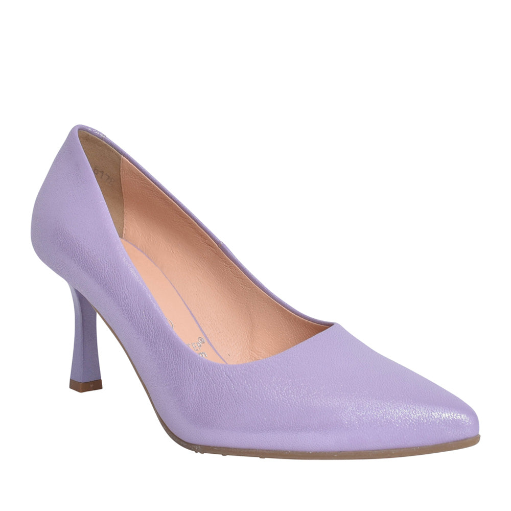 Ladies 6178 G-fit Medium Heel Court Shoe In Lavender