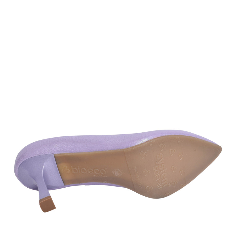 Ladies 6178 G-fit Medium Heel Court Shoe In Lavender