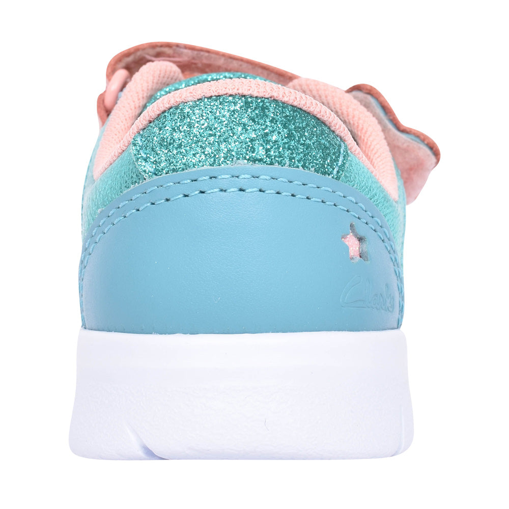 Girls Ath Horn T Pink Interest Velcro Shoe In Kids F Fit