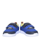 Boys Ath Yell T Blue Combi Velcro Shoe In Kids F Fit