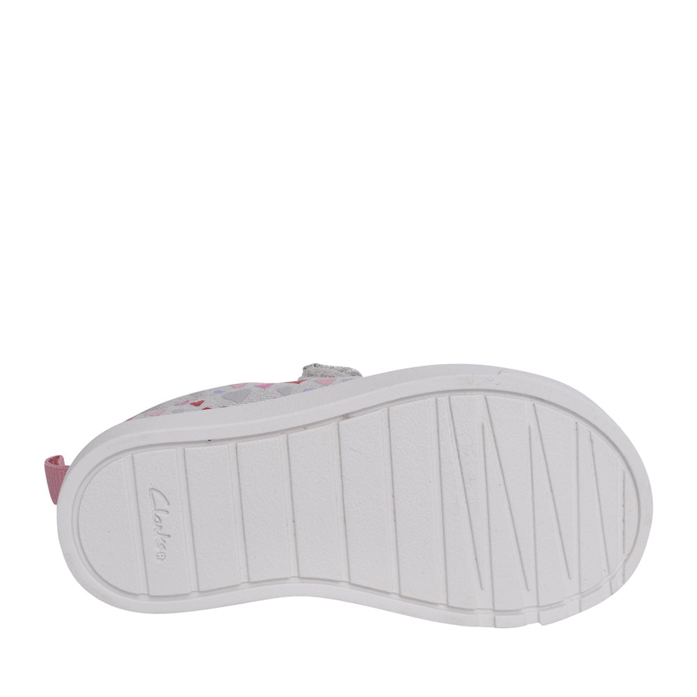 Girls City Bright T Cotton Canvas Velcro Shoe In Kids G Fit