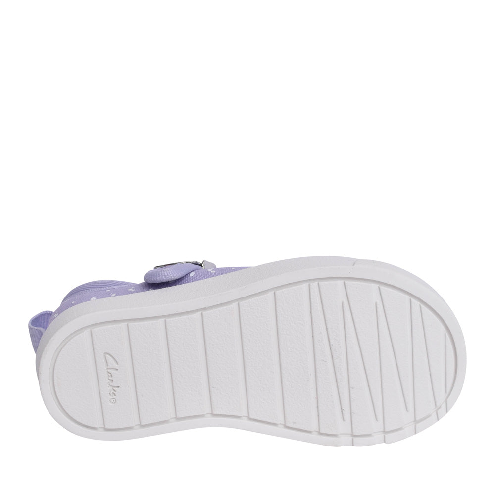 Girls City Dance T Lilac Canvas Shoe In Kids F Fit