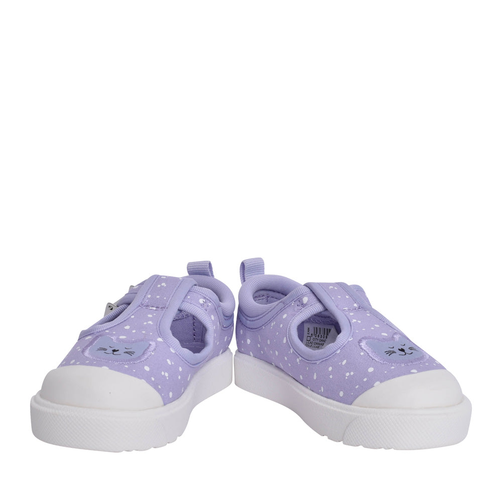 Girls City Dance T Lilac Canvas Shoe In Kids G Fit