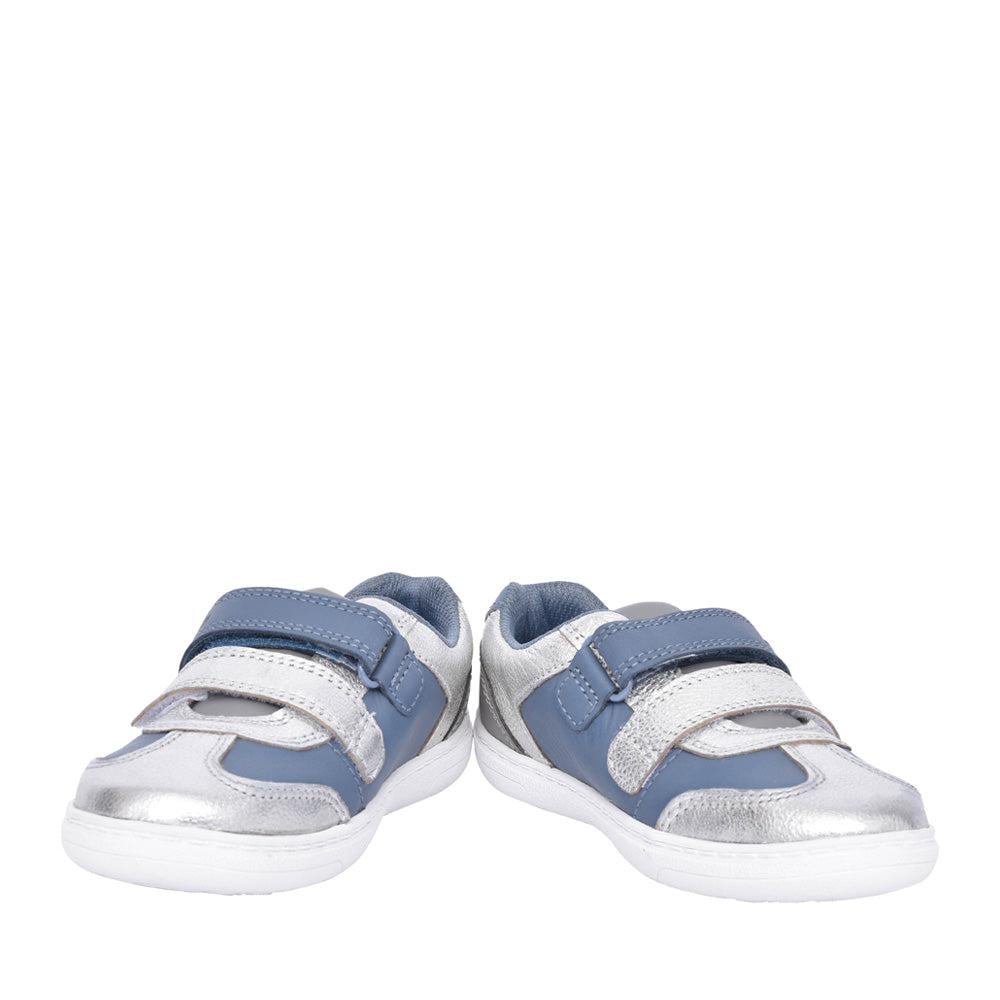 Girls Flash Web T Denim Blue Velcro Shoe In Kids F Fit