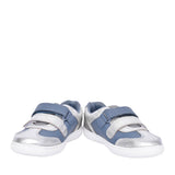 Girls Flash Web T Denim Blue Velcro Shoe In Kids G Fit