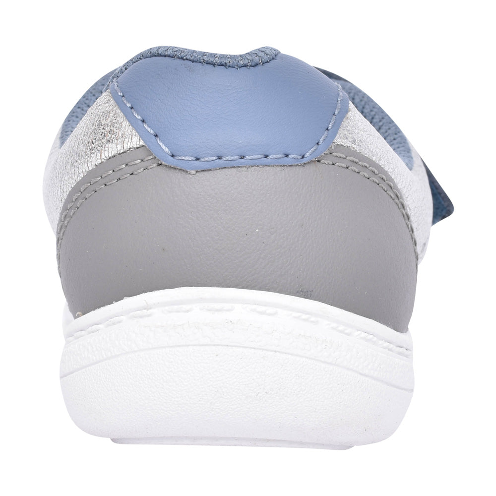 Girls Flash Web T Denim Blue Velcro Shoe In Kids G Fit