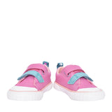 Girls Foxing Play T Pink Canvas Velcro Shoe In Kids G Fit