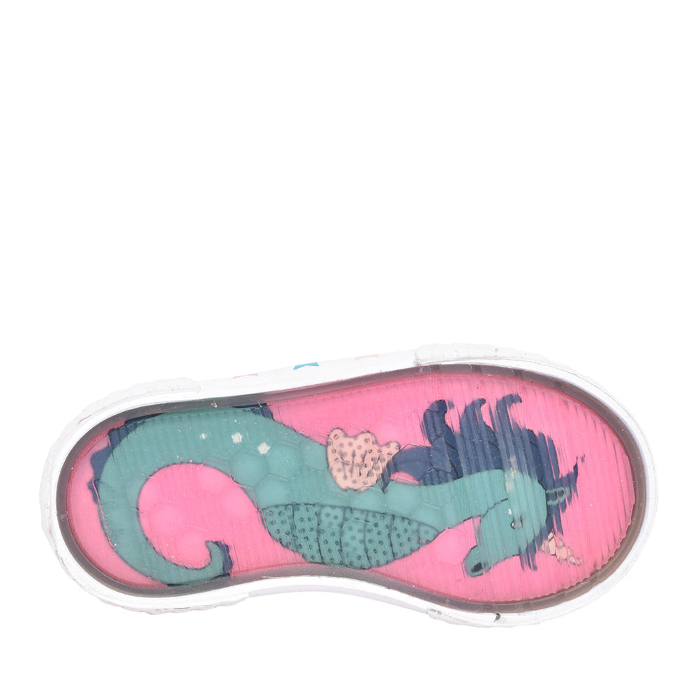 Girls Foxing Play T Pink Canvas Velcro Shoe In Kids G Fit