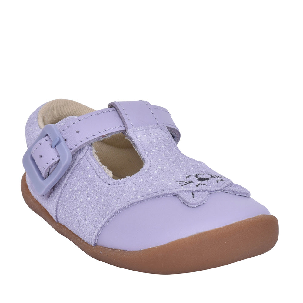 Girls Roamer Cub T Liliac T-bar Shoe In Kids G Fit