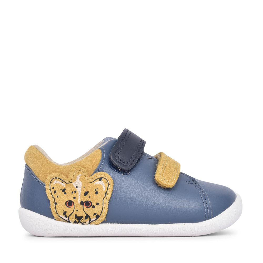 Boys Roamer Race T Denim Blue Shoe In Kids G Fit