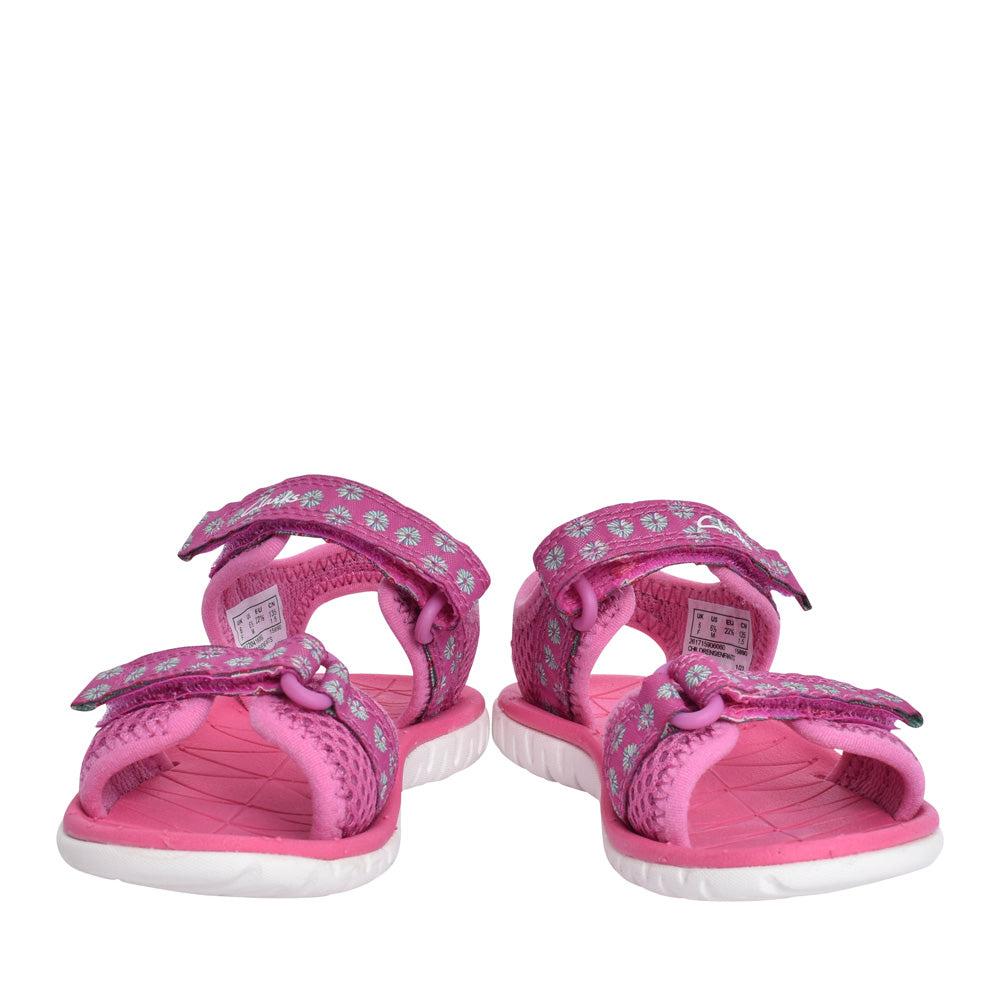 Girls Surfing Tide Hot Pink Textile Sandal In Kids G Fit