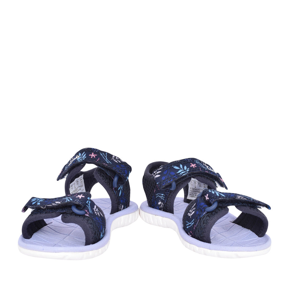 Girls Surfing Tide Navy Textile Sandal In Kids F Fit