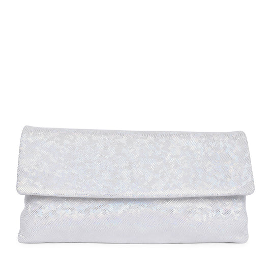 Ladies Polly Clutch Bag In Silver