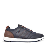 Mens Howley Laced Trainer In Navy