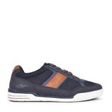Mens Bennett Laced Trainer In Navy
