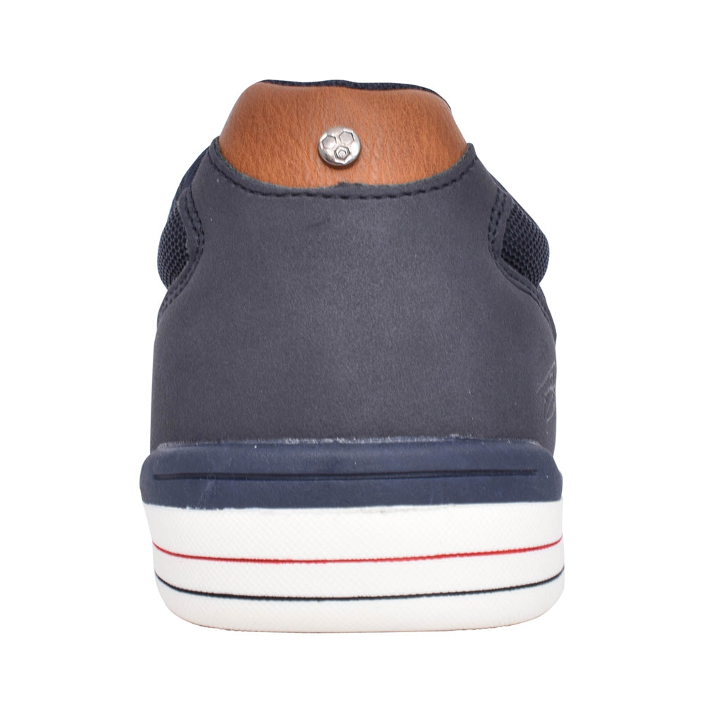 Mens Bennett Laced Trainer In Navy