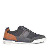 Mens Bennett Laced Trainer In Charcoal