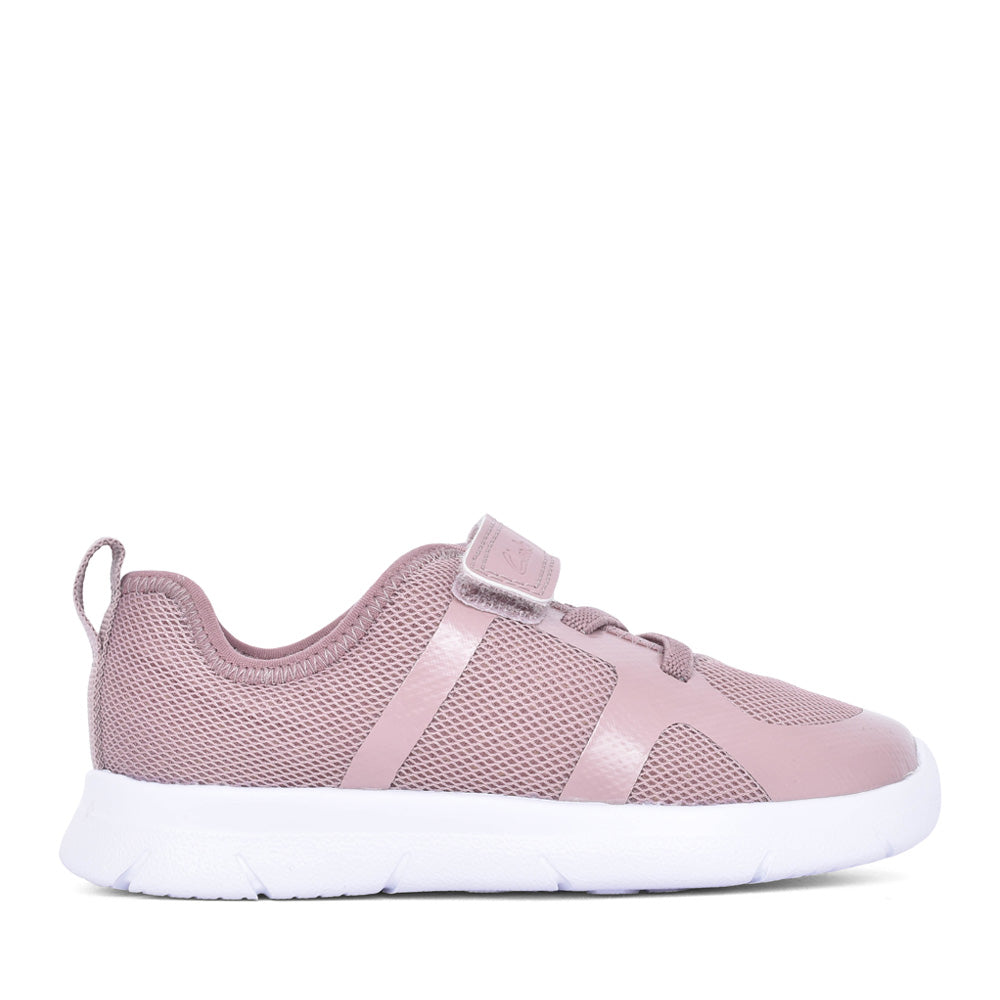 Girls Ath Flux K Pink Textile Trainer In Kids F Fit