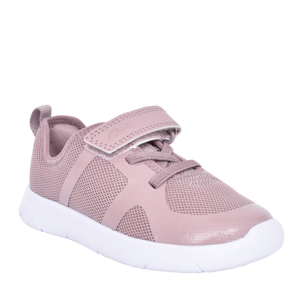 Girls Ath Flux K Pink Textile Trainer In Kids F Fit