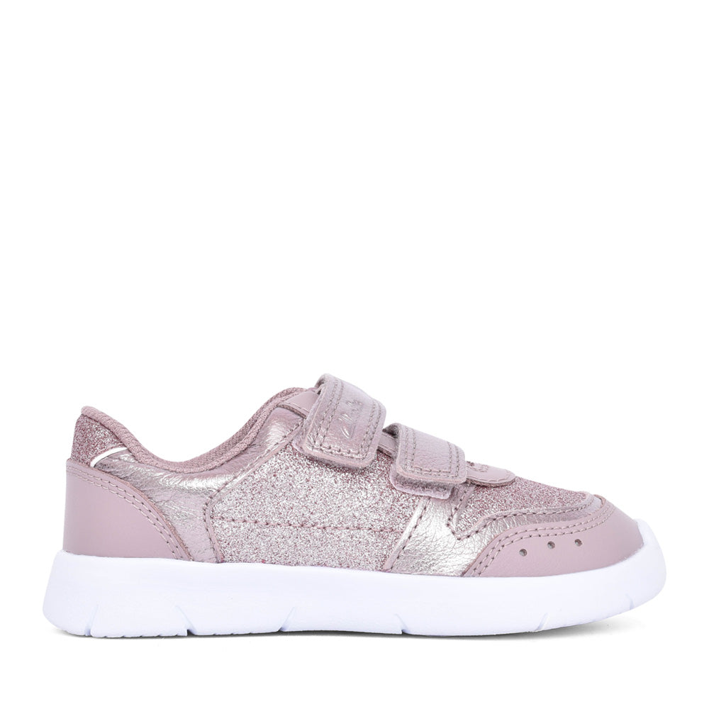 Girls Ath Sonar K Pink Sparkle Trainer In Kids G Fit