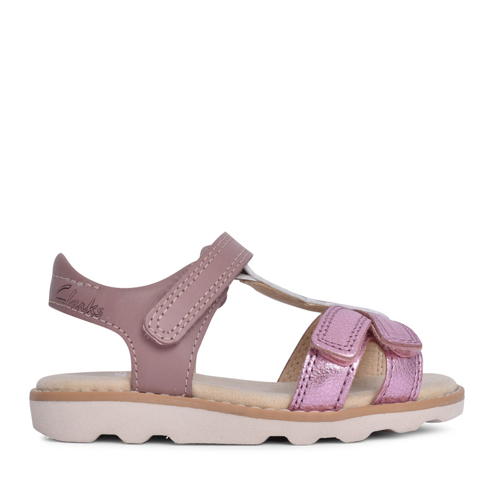Girls Crown Brill Dusty Pink Sandal In Kids F Fit
