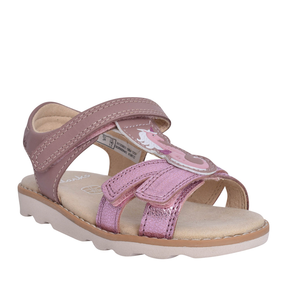 Girls Crown Brill Dusty Pink Sandal In Kids F Fit