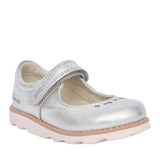 Girls Crown Jane K Metallic Velcro Shoe In Kids F Fit