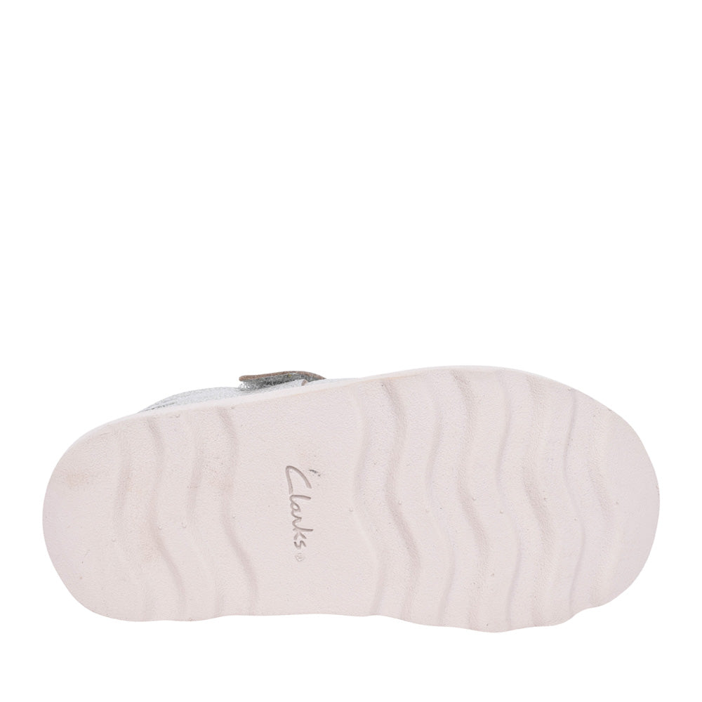 Girls Crown Jane K Metallic Velcro Shoe In Kids F Fit