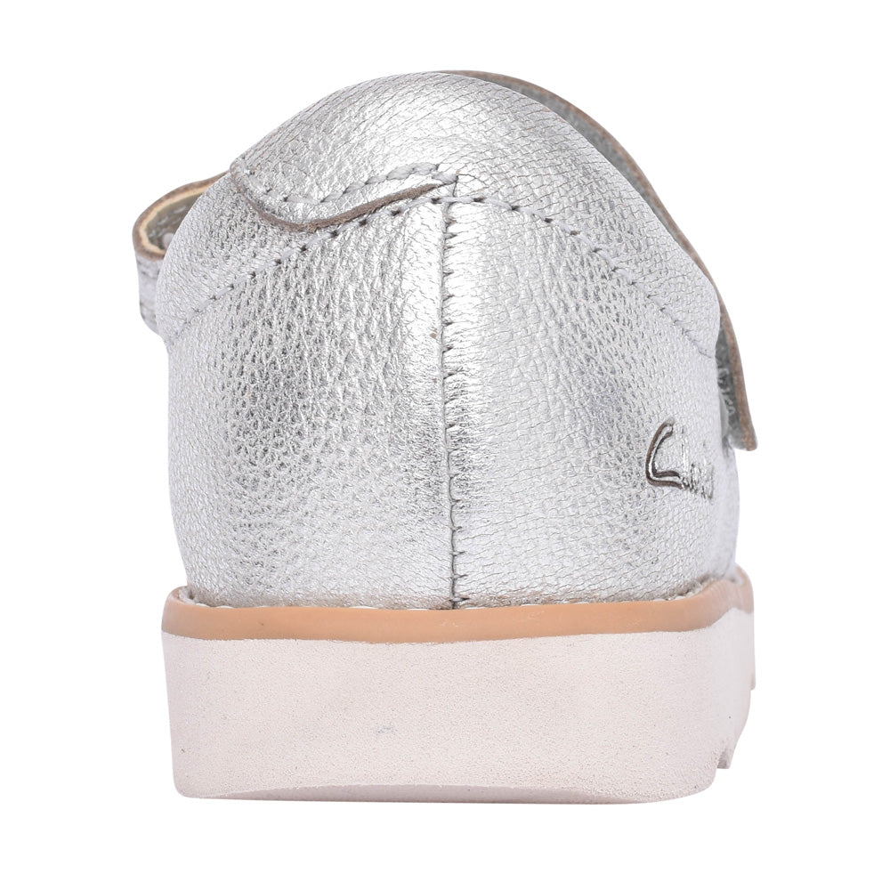 Girls Crown Jane K Metallic Velcro Shoe In Kids G Fit