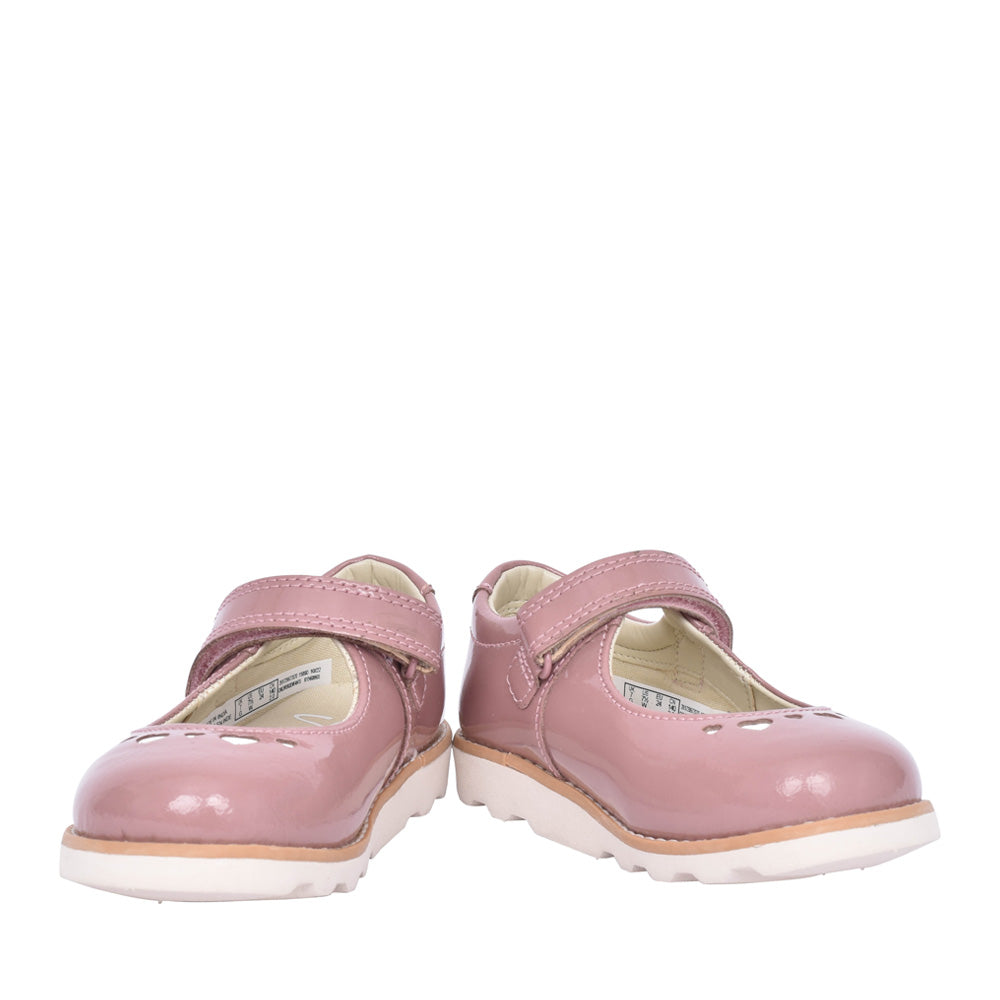 Girls Crown Jane K Dusty Pink Pat Shoe In Kids F Fit